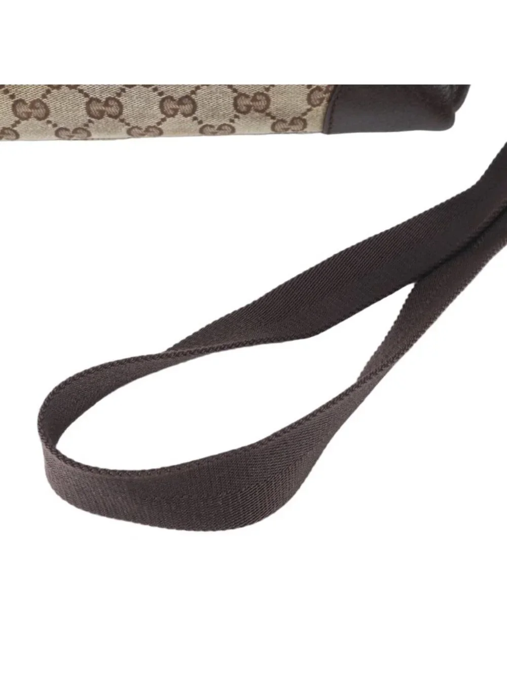 Gucci GG Canvas Leather Shoulder Bag Crossbody Messenger Business Tote